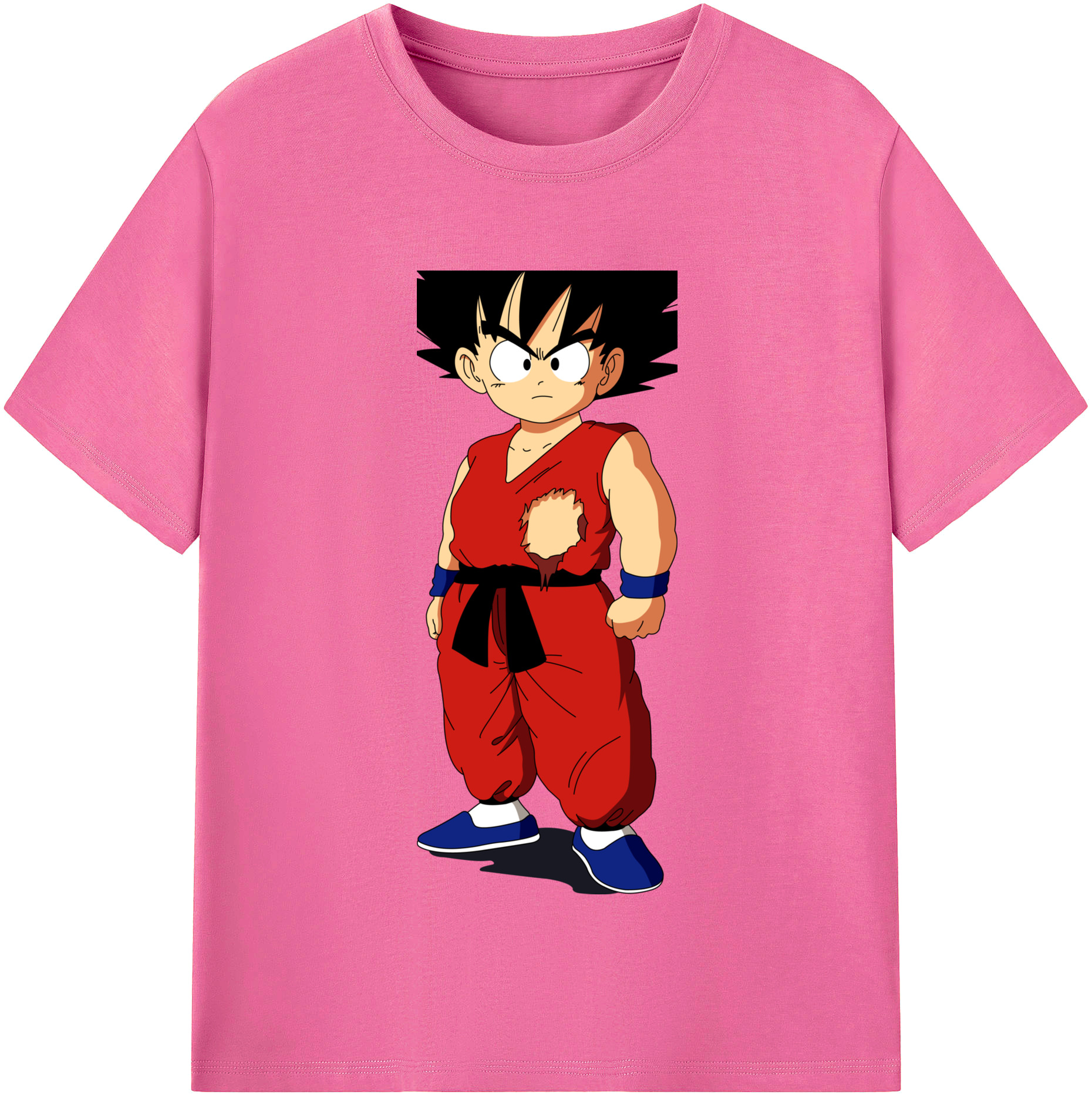 （画像用） ドラゴンボール 孫悟空（そん ごくう）Son Goku カカロット DRAGON BALL Kakarotto レディースカジュアルプリントTシャツ（綿100％）